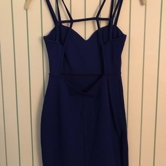 BRINGING IT BACK ROYAL BLUE BODYCON DRESS - Picture 7 of 7